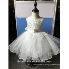 Baby girl frocks designs vestido de noiva princesa roupas com frisado